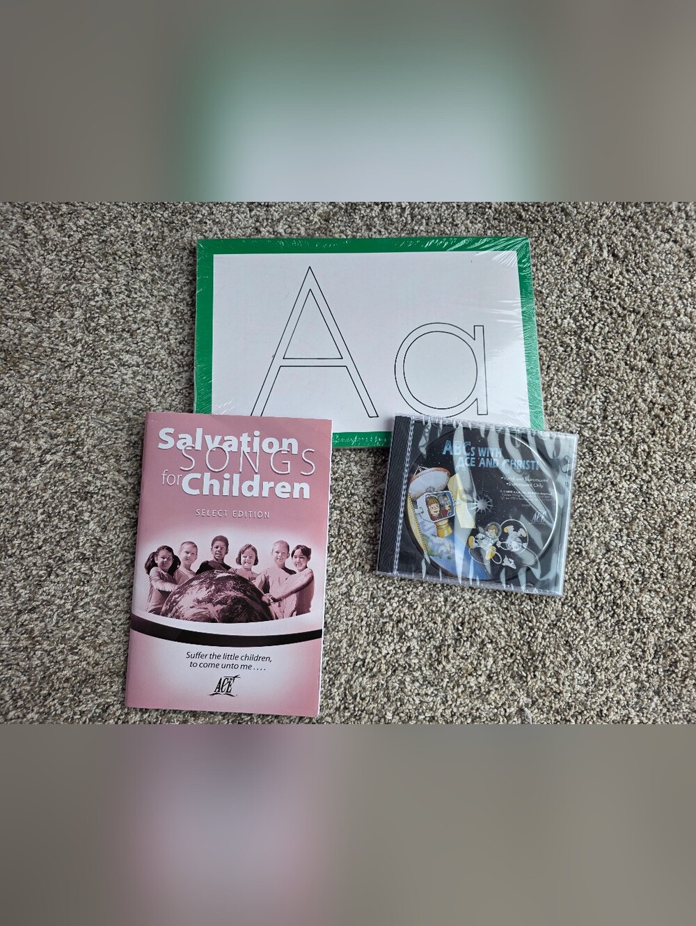 Alphabet Flash Card Set A.C.E. song Book & Cd New